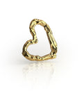 Textured Heart Earring